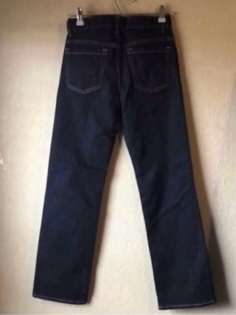 New Old Navy Jeans Boys Dark Wash Athletic Straight Leg Denim Blue Jeans Size 12
